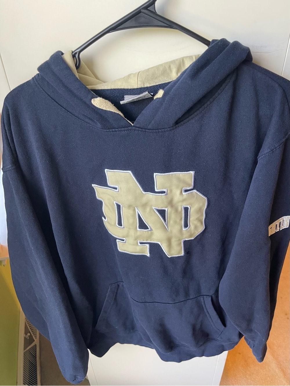 Stadium Athletics Navy and Cream Crewneck Sweatshirt